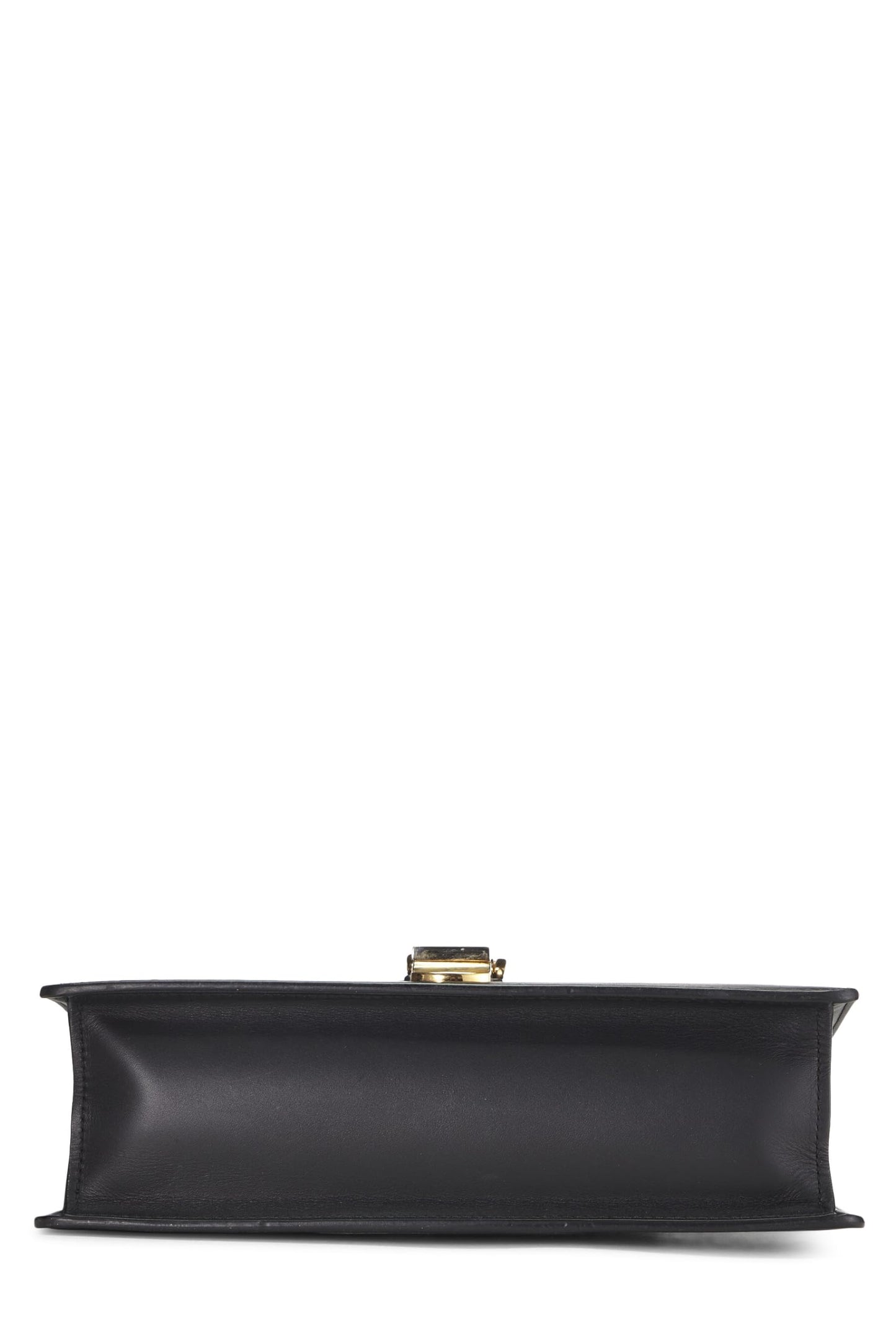 Gucci,  Black Leather Web Sylvie Shoulder Small, Black