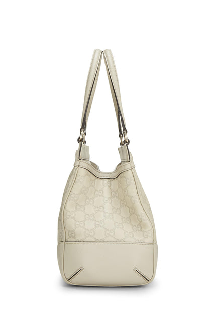 Gucci,  White Guccissima Mayfair Double Tote, White