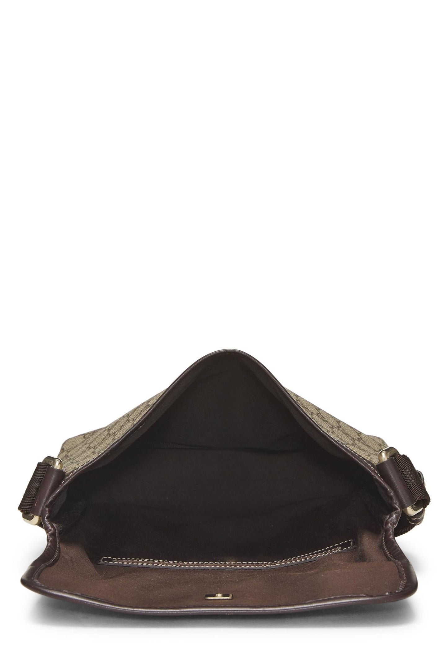 Gucci,  Original GG Supreme Canvas Flap Messenger Small, Brown