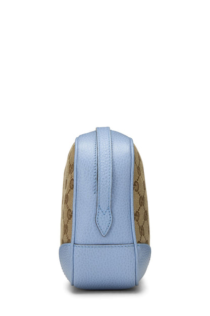 Gucci,  Blue Original GG Canvas Bree Crossbody, Blue