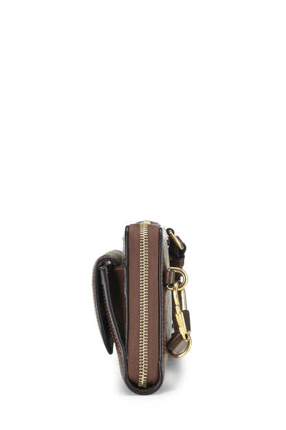 Gucci,  GG Supreme Canvas Crossbody Bag, Brown