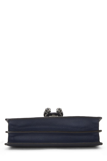 Gucci,  Navy Leather Dionysus Shoulder Bag Mini, Navy