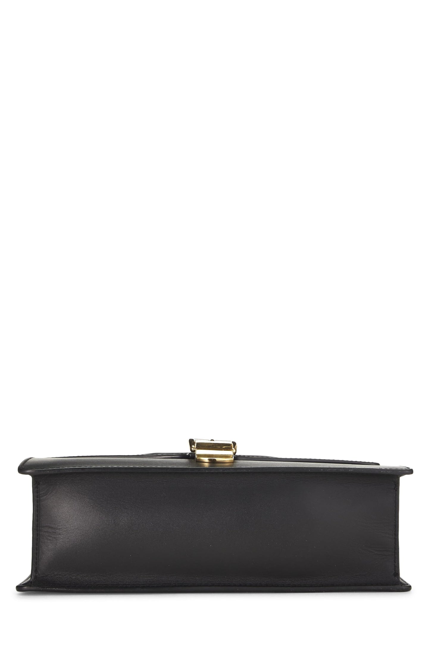 Gucci,  Black Leather Web Sylvie Small, Black