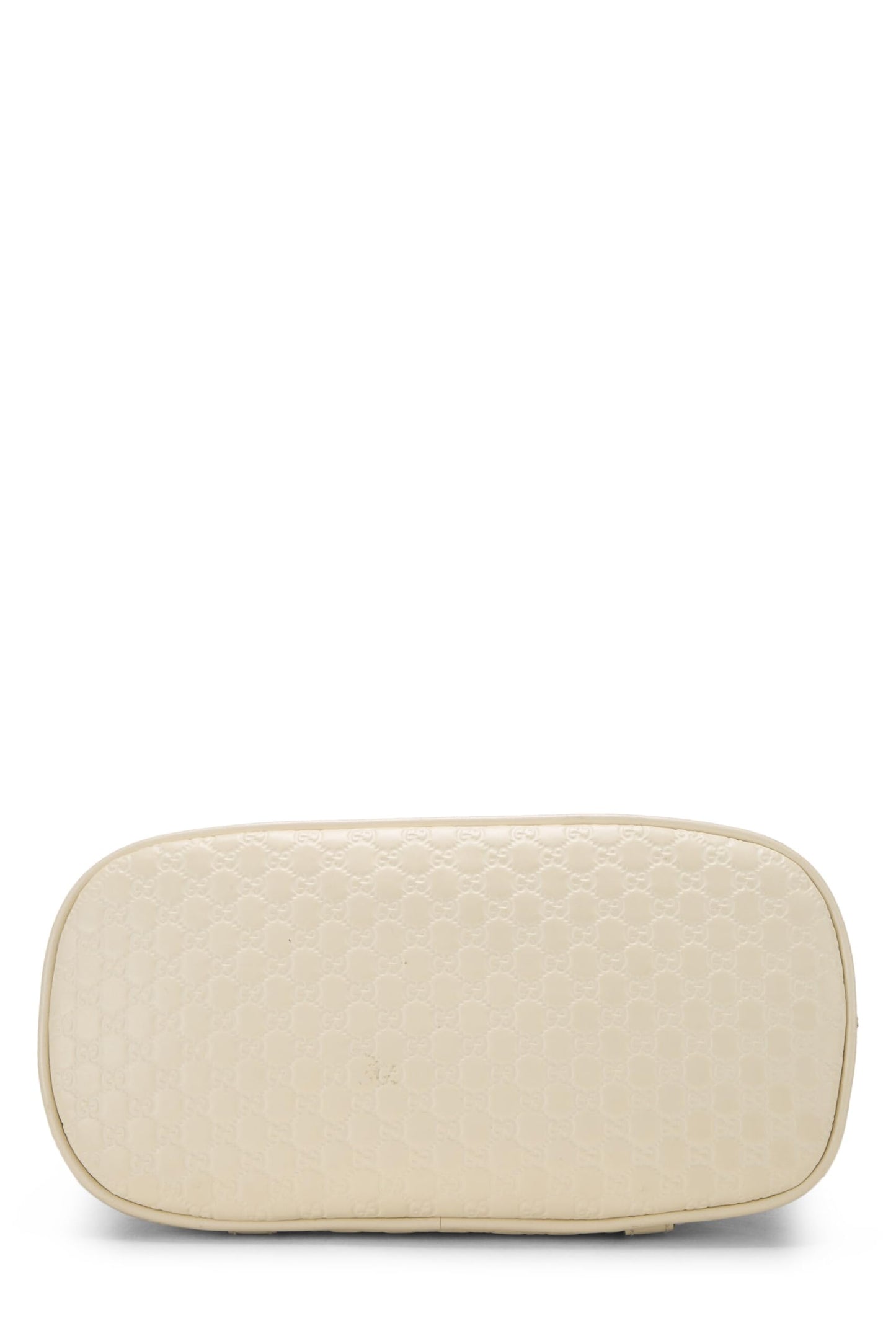 Gucci,  Cream Microguccissima Leather Nice Dome Mini, White