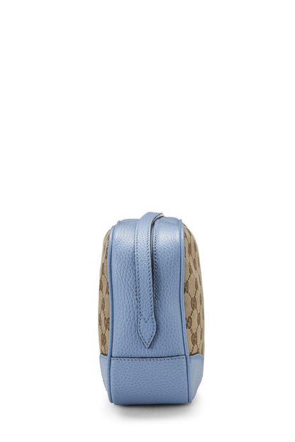 Gucci,  Blue Original GG Canvas Bree Crossbody, Blue