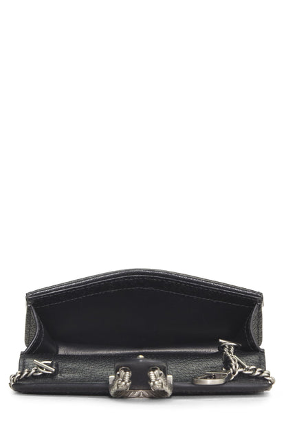 Gucci,  Blakck Dionysus Shoulder Bag Super Mini, Black