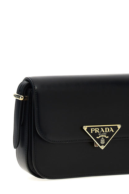 Prada Women Triangle Logo Shoulder Bag