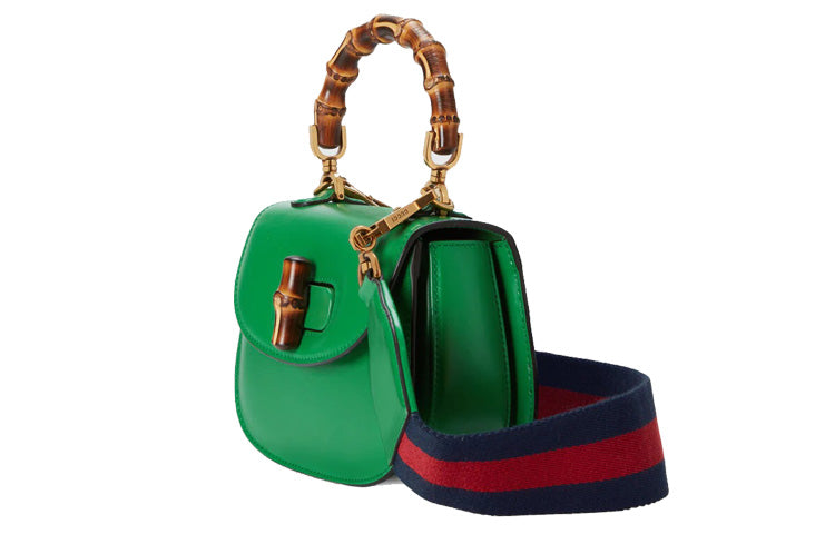 (WMNS) Gucci Bamboo 1947 Mini Top Handle Bag 'Green' 686864-10ODT-3384