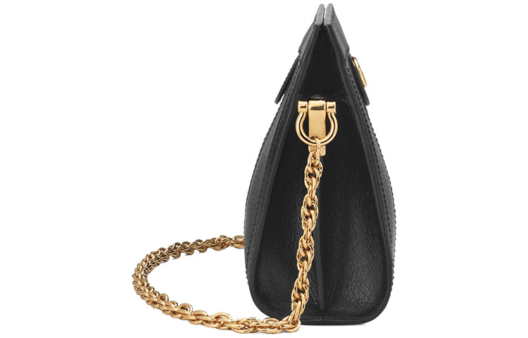 (WMNS) Gucci Leather Ophidia Small Shoulder Bag 'Black' 503877-DJ2DG-1060