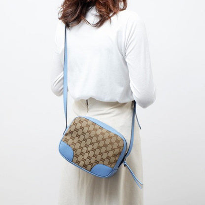 (WMNS) Gucci Logo Canvas Shoulder Messenger Bag / Sky Blue 449413-KY9LG-8611