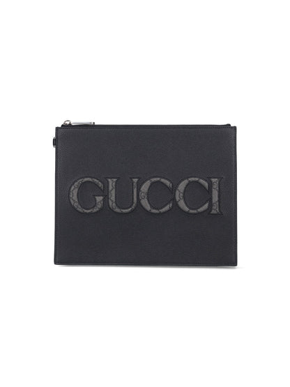 Gucci Men Logo Pouch