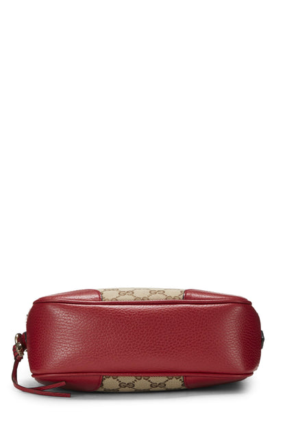 Gucci,  Red Original GG Canvas Bree Crossbody, Red