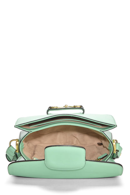 Gucci,  Green Leather 1995 Horsbit Shoulder Bag, Green