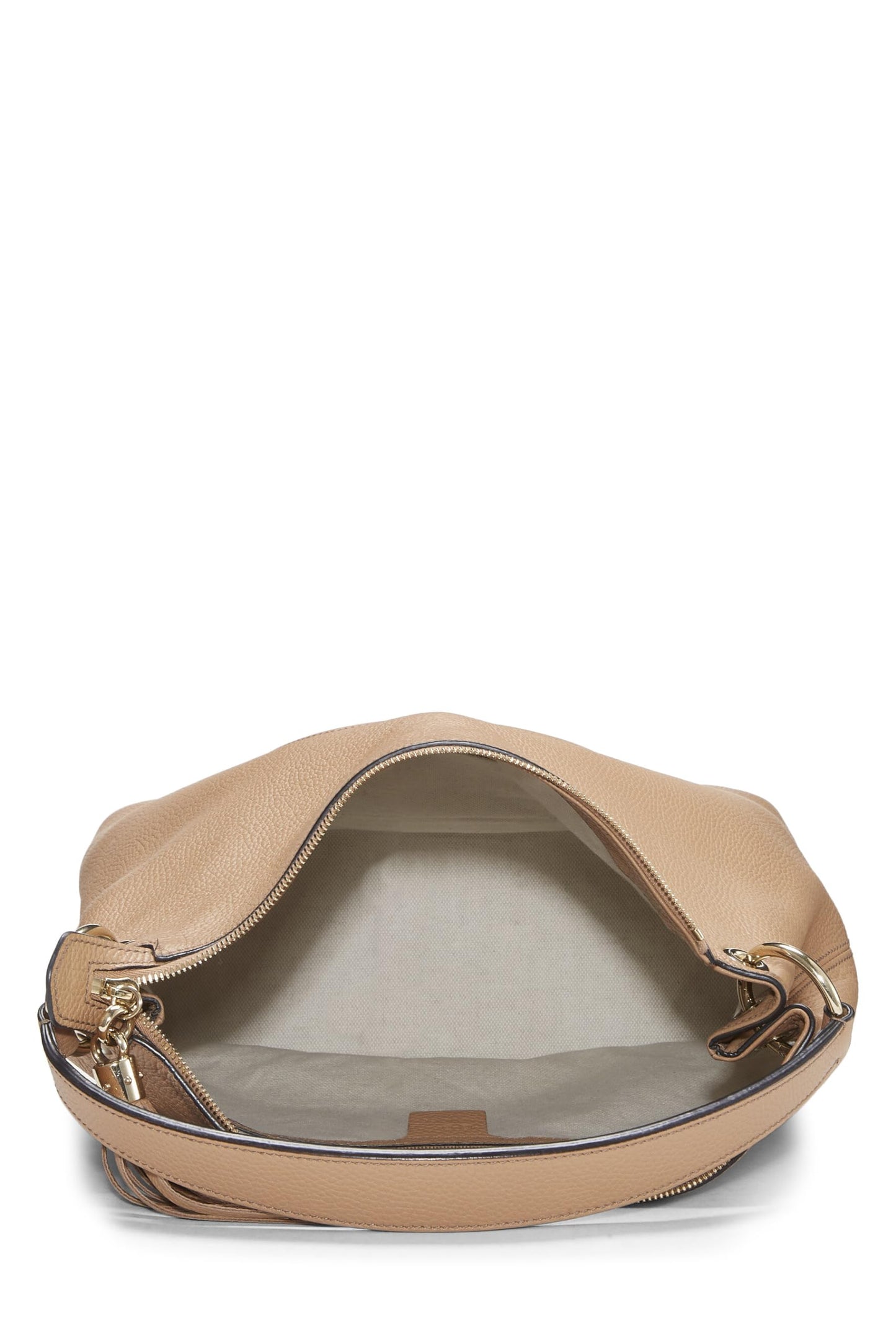 Gucci,  Beige Leather Convertible Soho Hobo Large, Beige