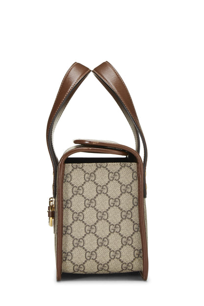 Gucci,  Original GG Coated Canvas 1955 Horsebit Fold Over Top Handle Mini, Brown