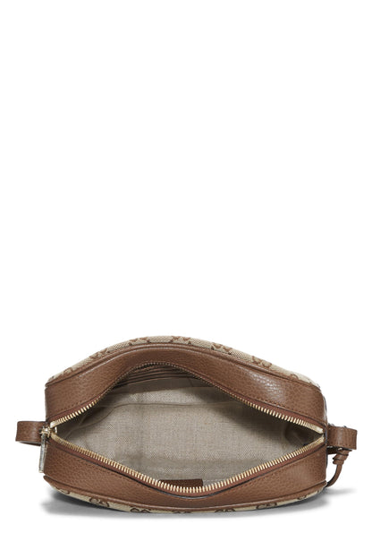 Gucci,  Brown Original GG Canvas Bree Crossbody, Brown