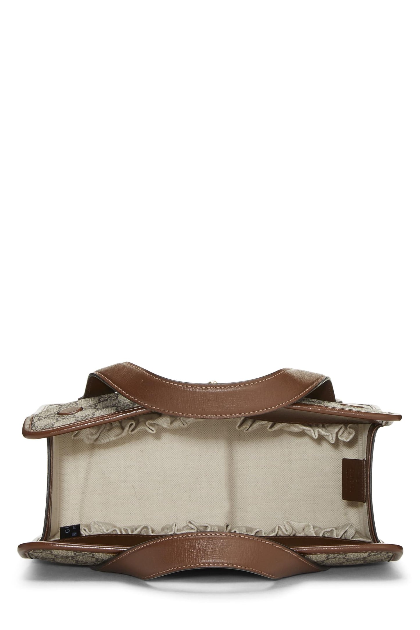 Gucci,  Original GG Coated Canvas 1955 Horsebit Fold Over Top Handle Mini, Brown