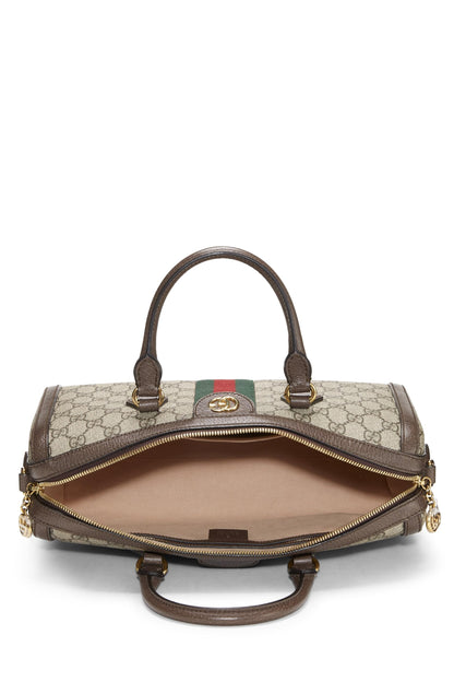 Gucci,  Original GG Supreme Ophidia Top Handle Bag, Brown