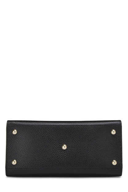 Gucci,  Black Grained Leather Soho Handbag, Black