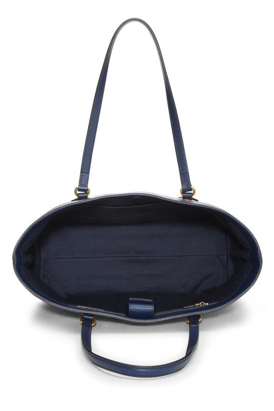 Gucci,  Navy Coated Canvas Kaleidoscope Ophidia Tote, Navy