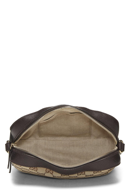 Gucci,  Original GG Canvas Webby Shoulder Bag Small, Brown