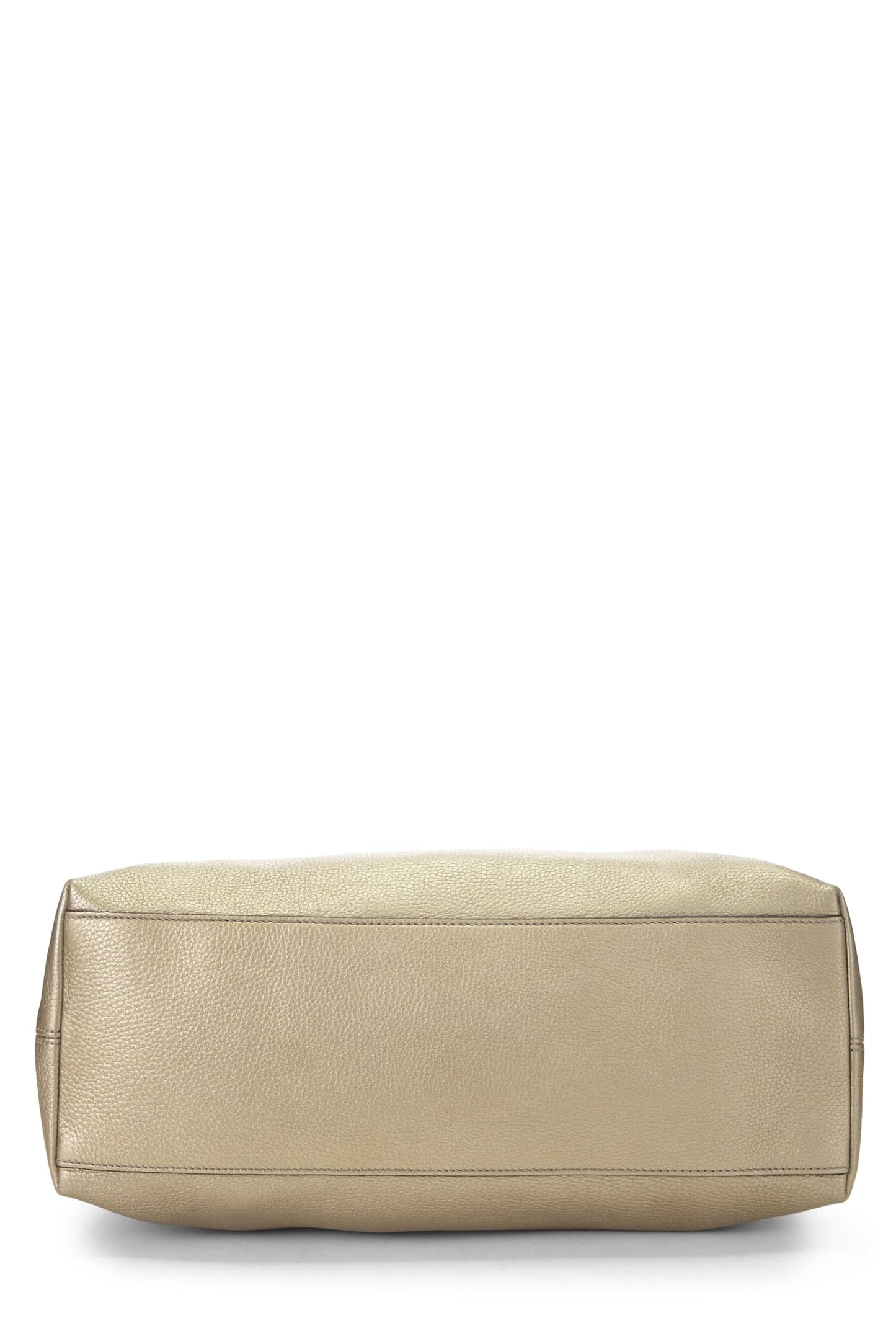 Gucci,  Gold Metallic Leather Soho Chain Tote, Gold