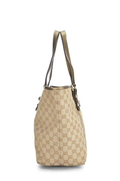 Gucci,  Gold Original GG Canvas Jolicoeur Tote, Gold