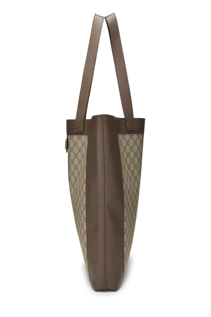 Gucci,  Brown Original GG Supreme Canvas Ophidia Tote Large, Brown