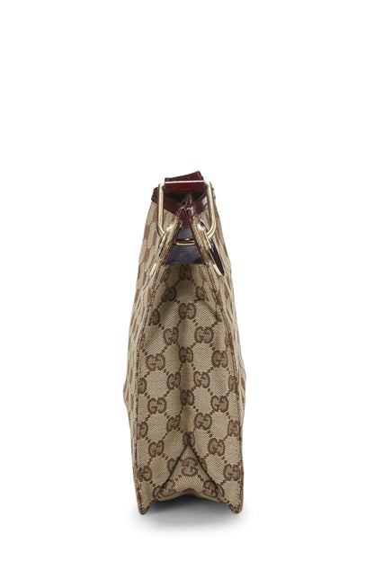 Gucci,  Burgundy Original GG Canvas Shoulder Bag, Burgundy