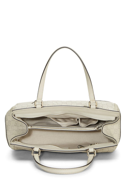 Gucci,  White Guccissima Mayfair Double Tote, White