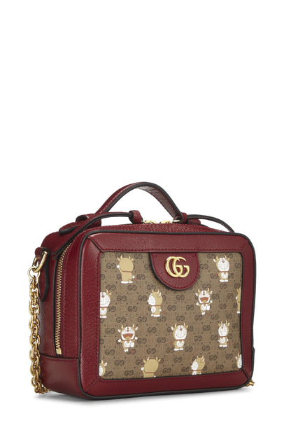 Gucci,  Doraemon x Gucci Coated Canvas Camera Bag, Red