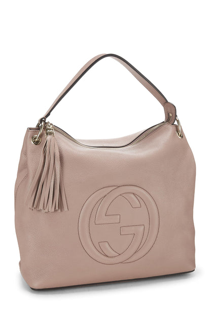 Gucci,  Pink Leather Soho Convertible Hobo, Pink