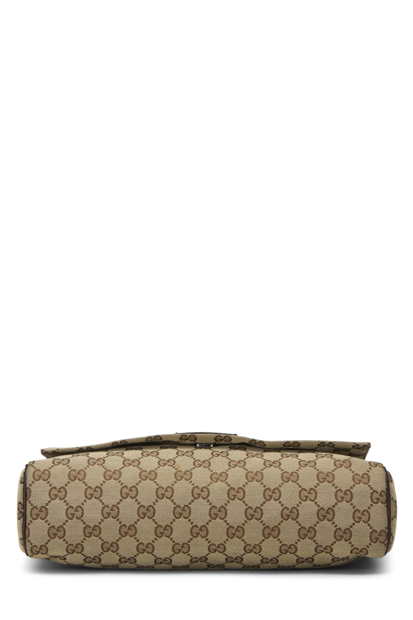 Gucci,  Brown Original GG Canvas Flap Messenger, Brown