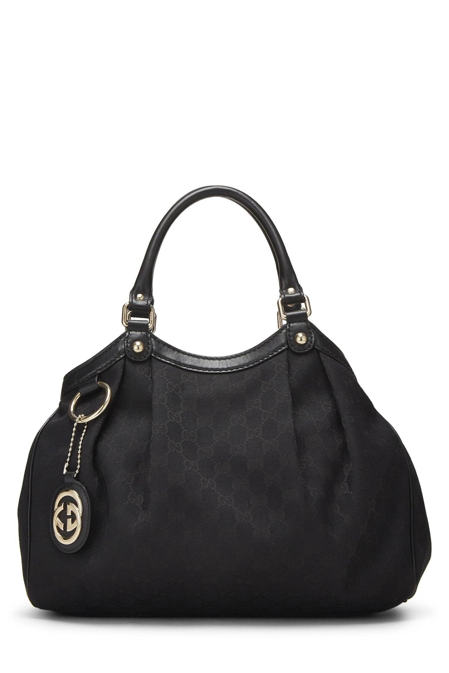 Gucci,  Black Original GG Canvas Sukey Tote, Black