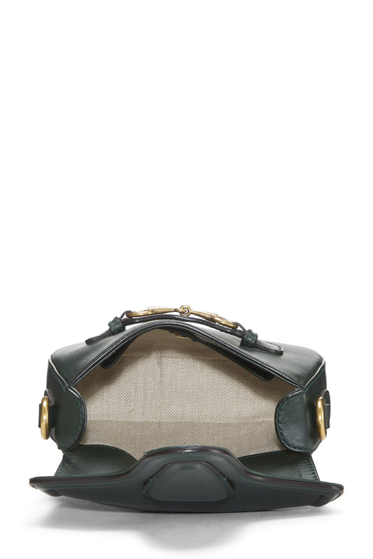 Gucci,  Green Leather Lady Web Shoulder Bag Small, Green