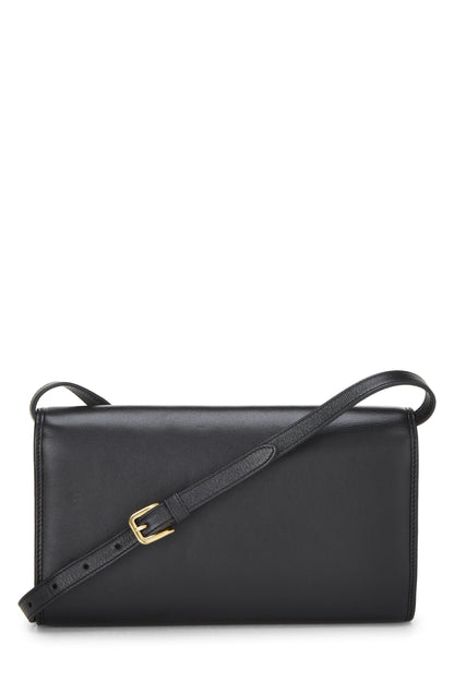 Gucci,  Black Leather Matisse Convertible Clutch, Black