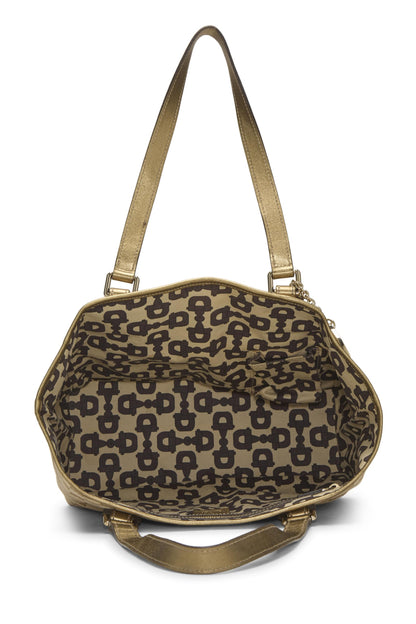 Gucci,  Gold Original GG Canvas Jolicoeur Tote Large, Gold