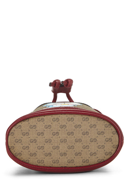 Gucci,  Doraemon x Gucci Coated Canvas Bucket Bag Mini, Red