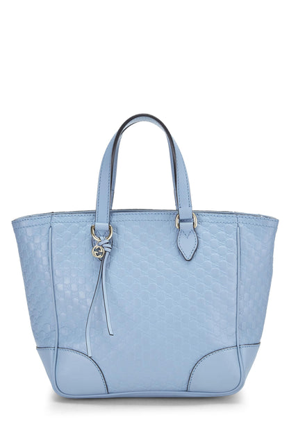 Gucci,  Blue Microguccissima Leather Bree Top Handle Small, Blue