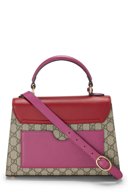 Gucci,  Multicolor Original GG Supreme Padlock Top Handle Bag, Multi