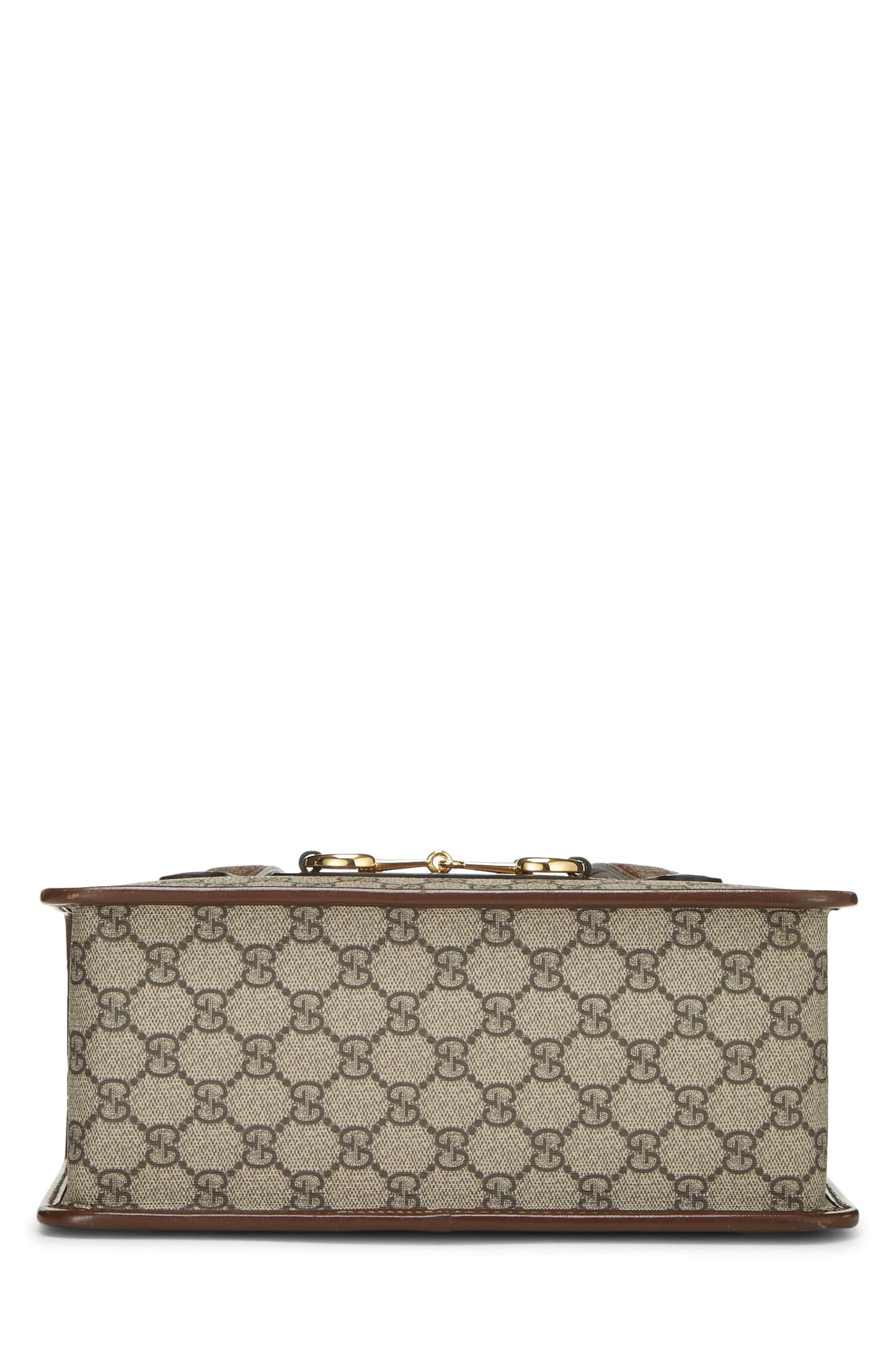 Gucci,  Original GG Coated Canvas 1955 Horsebit Fold Over Top Handle Mini, Brown