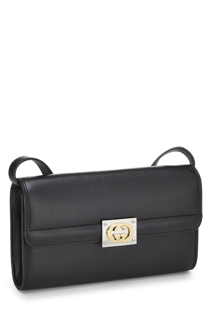 Gucci,  Black Leather Matisse Convertible Clutch, Black