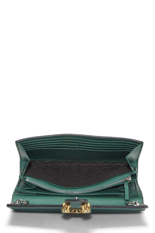 Gucci,  Green Leather Dionysus Shoulder Bag Small, Green