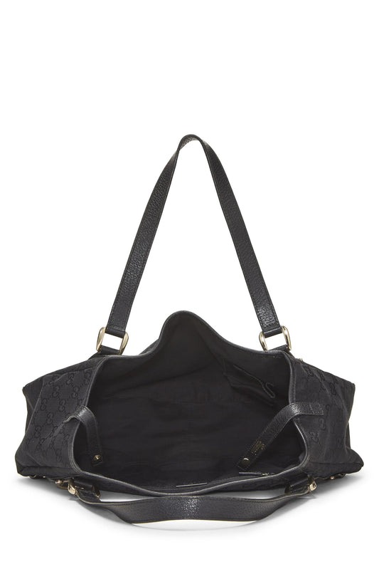 Gucci,  Black Original GG Canvas Abbey Tote, Black