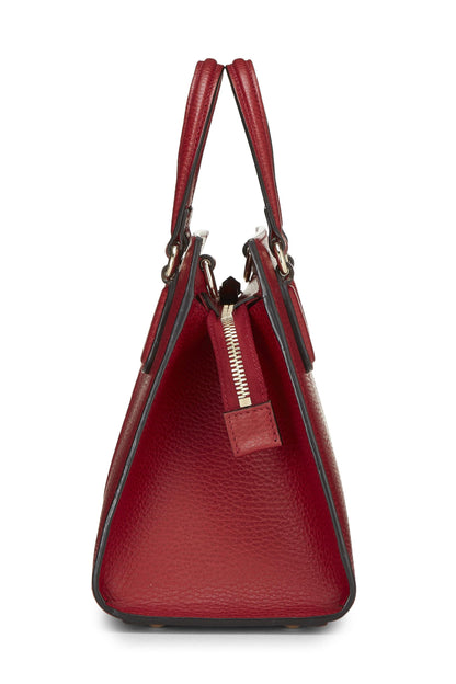 Gucci,  Red Grained Leather Soho Handbag, Red