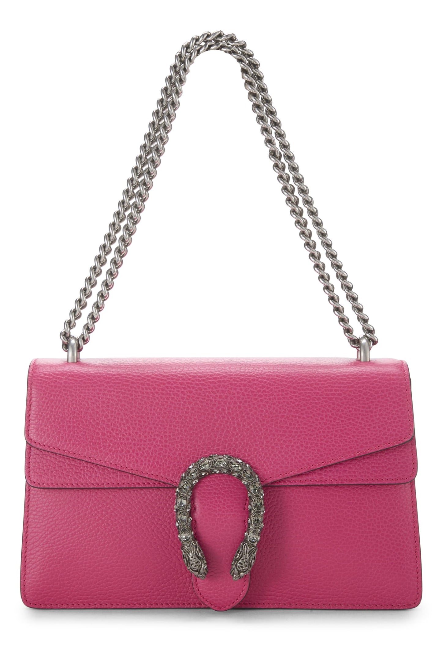 Gucci,  Pink Leather Dionysus Shoulder Bag Small, Pink