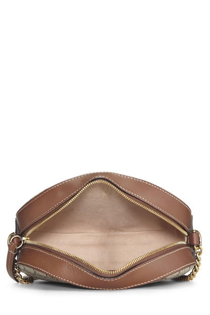 Gucci,  Original GG Supreme Canvas Bird Chain Crossbody Mini, Brown