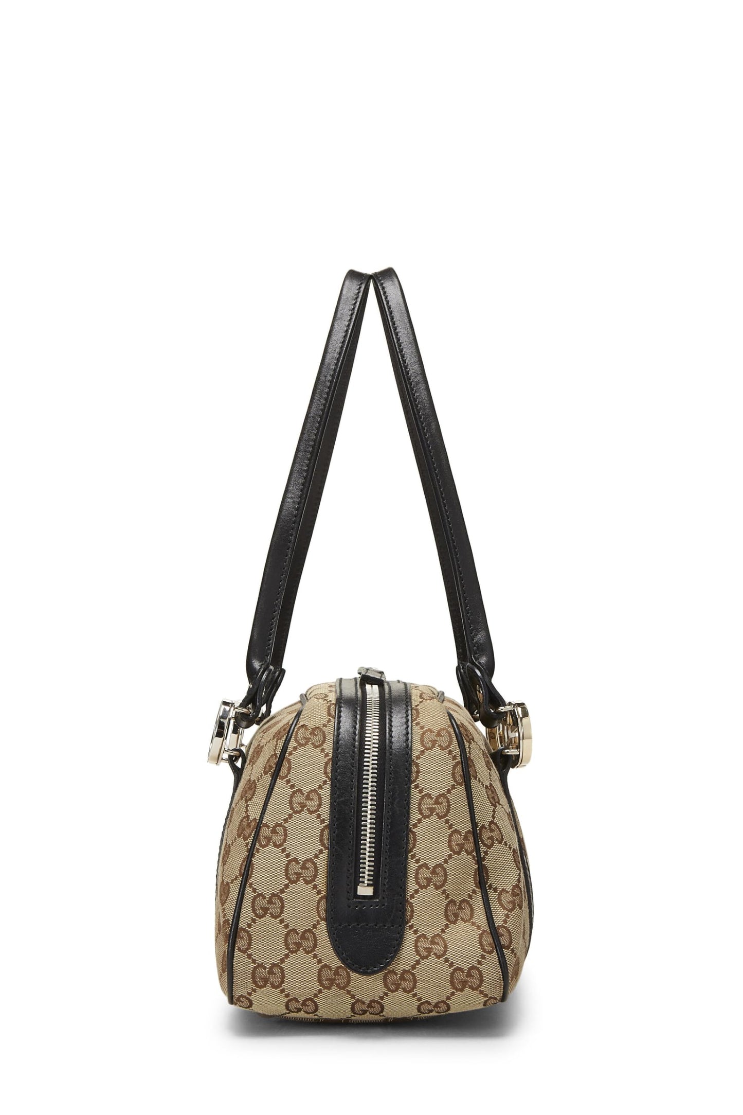 Gucci,  Black Original GG Canvas Twins Boston Bag, Black