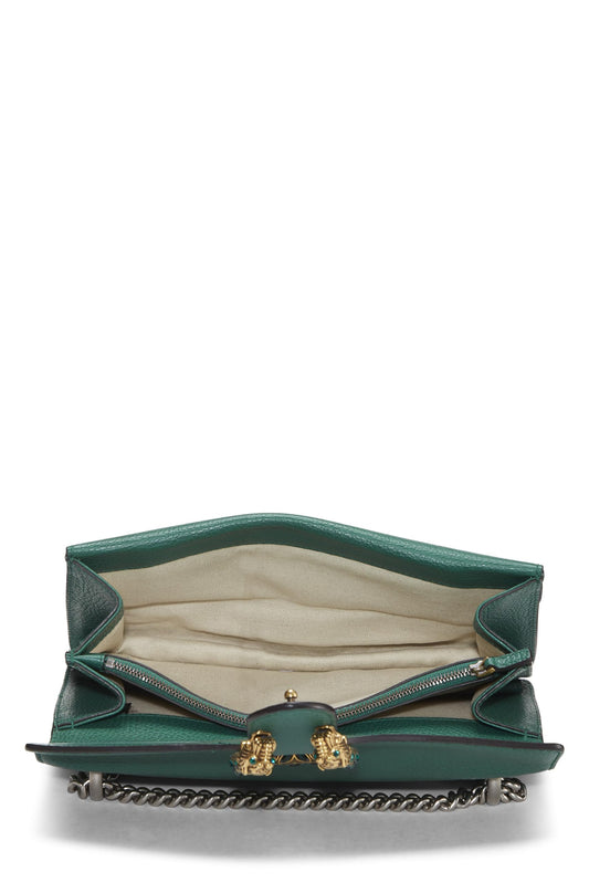 Gucci,  Green Leather Dionysus Shoulder Bag Small, Green