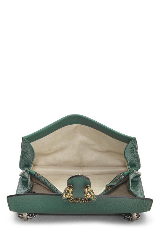 Gucci,  Green Leather Dionysus Shoulder Bag Small, Green